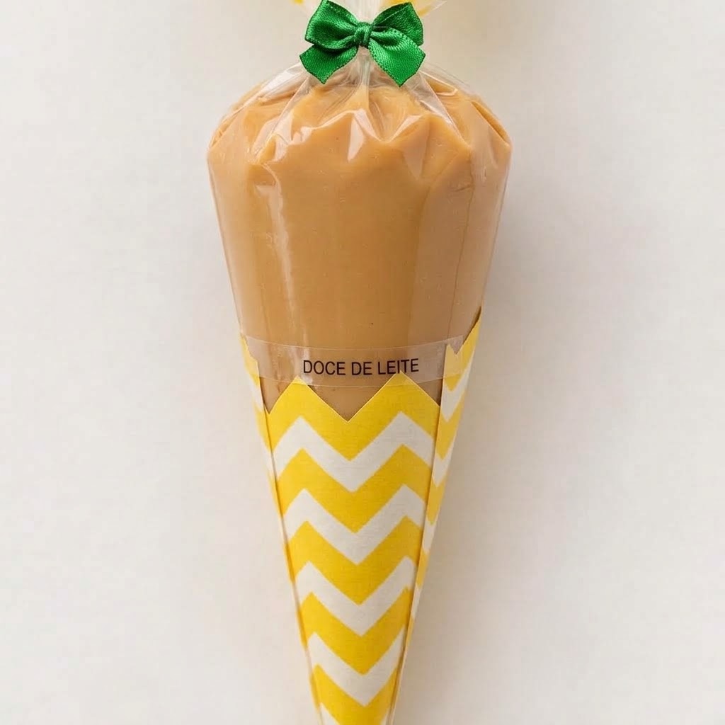 CONE TRUFADO RECHEIO DOCE DE LEITE